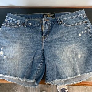 Lucky brand distressed shorts size 12 EUC